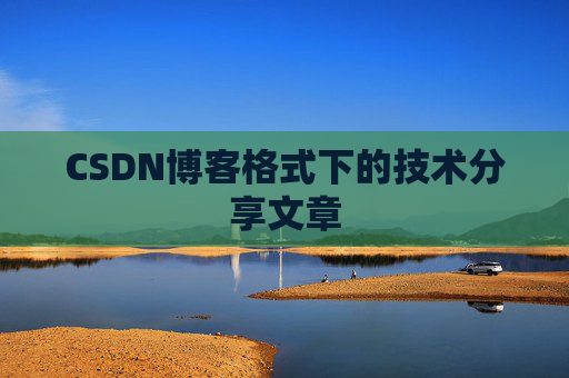 CSDN博客格式下的技术分享文章